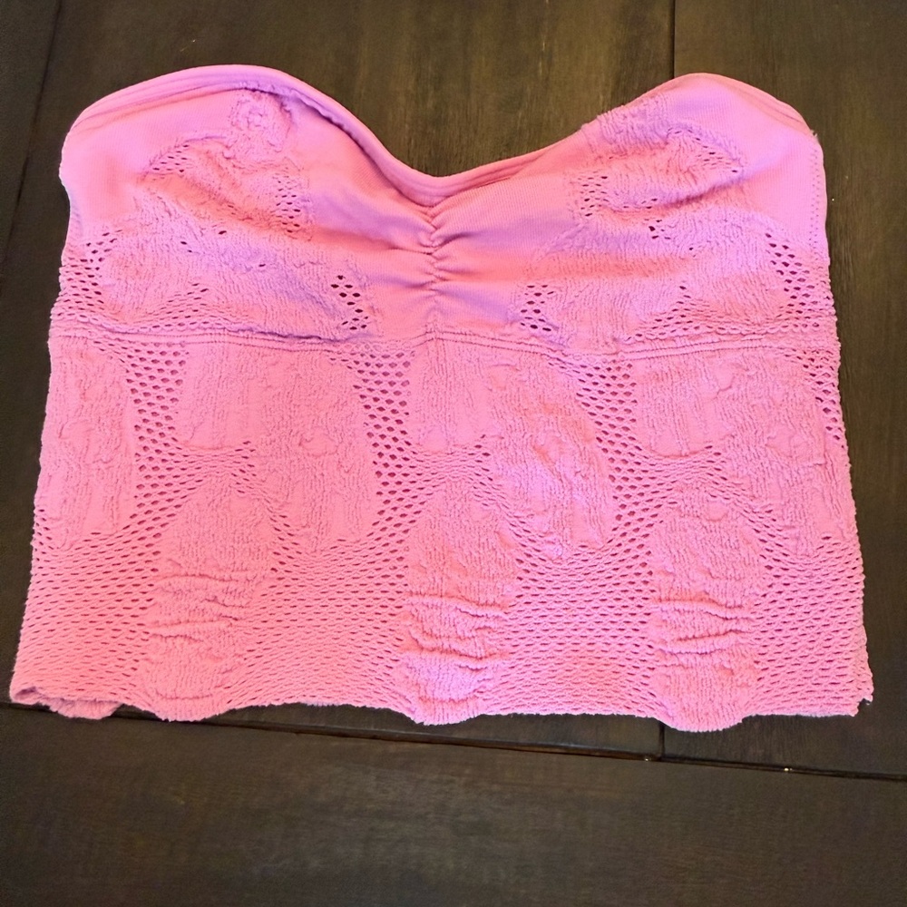 Chelsea & Violet Blush Lace Bandeau